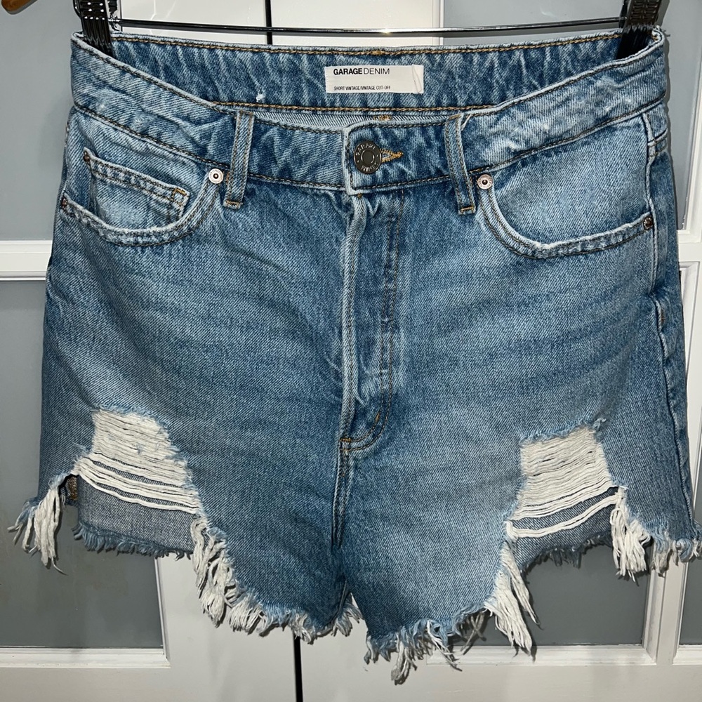 Garage denim shirt vintage/vintage cut-off shorts